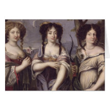Portrait of three of nieces of Cardinal