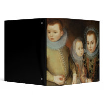 Portrait of Three Tudor Children 3 Ring Binders