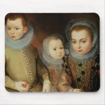 Portrait of Three Tudor Children Mouse Pads