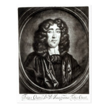 Portrait of Titus Oates  engraved by R. Thompson Post Cards