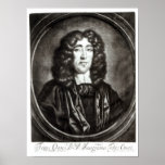 Portrait of Titus Oates  engraved by R. Thompson posters