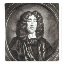 Portrait of Titus Oates  engraved by R. Thompson Sticker