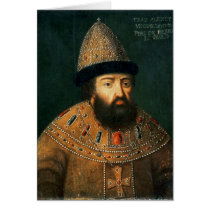 Portrait of Tsar Alexei I Mihailovitch Card