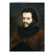 Portrait of Tsar Ivan the V Alexeyevich Greeting Cards