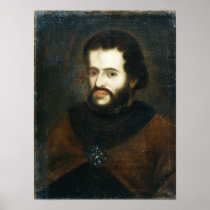Portrait of Tsar Ivan the V Alexeyevich Print