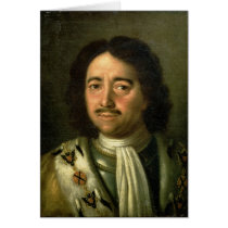 Portrait of Tsar Peter I the Great  1772 Cards