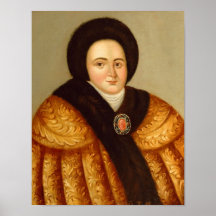 Portrait of Tsarina Evdokiya Lopukhina Posters