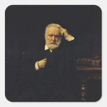 Portrait of Victor Hugo  1879 Sticker