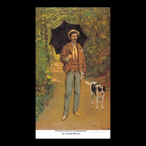 Portrait of Victor Jacquemont by Claude Monet Print