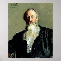 Portrait of Vladimir Stasov , 1883 Print