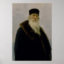 Portrait of Vladimir Vasil'evich Stasov  1900 Poster