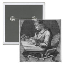 Portrait of Voltaire at Ferney Pinback Buttons