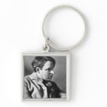 Portrait of W.B. Yeats keychains