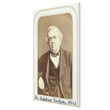 Portrait of William Makepeace Thackeray (1811-63) Stretched Canvas Prints