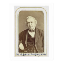 Portrait of William Makepeace Thackeray (1811-63) Post Cards