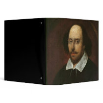 Portrait of William Shakespeare  c.1610 3 Ring Binders