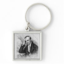 Portrait of William Wordsworth Keychains