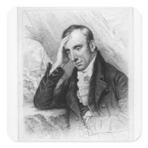 Portrait of William Wordsworth Square Stickers