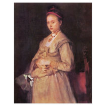 Portrait Of Woman Gedon By Leibl Wilhelm Full Color Flyer