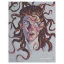 Portrait of Woman with wild hair Flyer