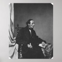 Portrait of Writer Hans Christian Andersen Print