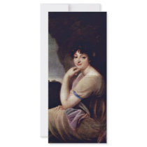 Portrait Of Yekaterina Bakunina By Grassi Joseph M Full Color Rack Card