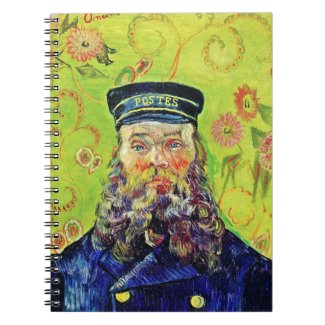 Portrait Postman Joseph Roulin Vincent van Gogh Spiral Notebooks