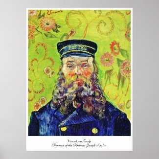 Portrait Postman Joseph Roulin Vincent van Gogh Print