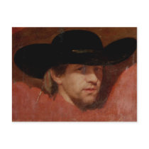Portrait, presumed to be the artist, 1775 postcard