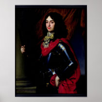 Portrait Prince Edward of Palatinate in Armour Posters
