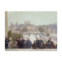 Portraits of French artists and authors Postcard