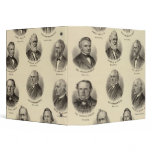 Portraits of George Gale, Alfred Brunson 3 Ring Binder