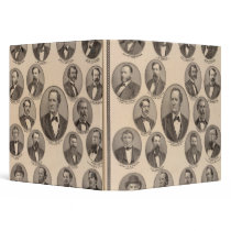 Portraits of Hon Thomas A Hendricks Binders