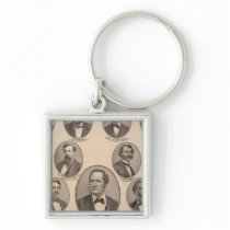 Portraits of Hon Thomas A Hendricks Key Chain