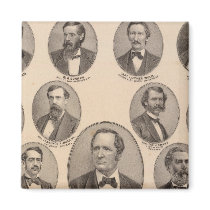 Portraits of Hon Thomas A Hendricks Refrigerator Magnets