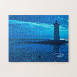 Portsmouth Harbor -Blue Puzzle puzzles