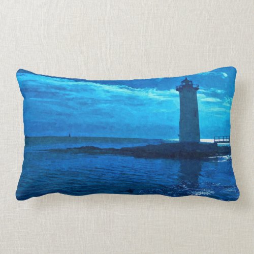 Portsmouth Harbor Lighthouse American MoJo Pillow throwpillow