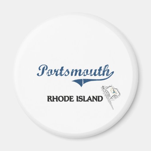 Portsmouth Rhode Island City Classic Refrigerator Magnet