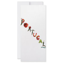 Portugal Chili Peppers Rack Card Design