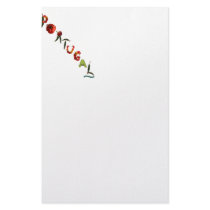 Portugal Chili Peppers Custom Stationery