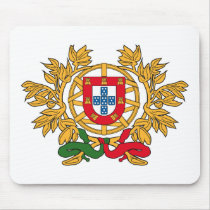 Portugal Coat of Arms Mousepad by FlagTshirts Portugal Coat of Arms Mousepad