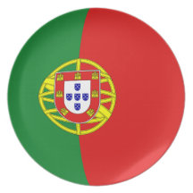 Portugal Fisheye Flag Plate