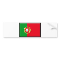 Portugal Flag bumper stickers