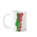 Portugal Flag-color Map Customizable Mug by FlagAndMap Portugal Flag-color Map Customizable Mug