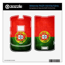 Portugal Flag; Decal For Motorola RAZR