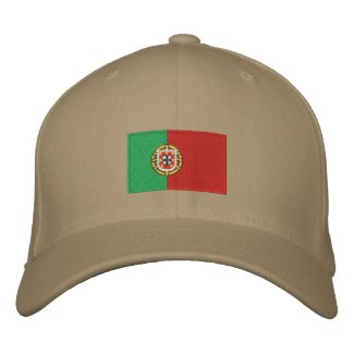 Portugal flag embroidered flexfit wool hat embroideredhat