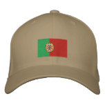 Portugal flag embroidered flexfit wool hat embroidered hats