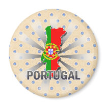 Portugal Flag Map 2.0 Magnet