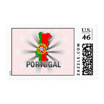 Portugal Flag Map 2.0 Postage Stamps