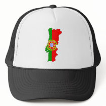 Portugal Flag Map full size Mesh Hats